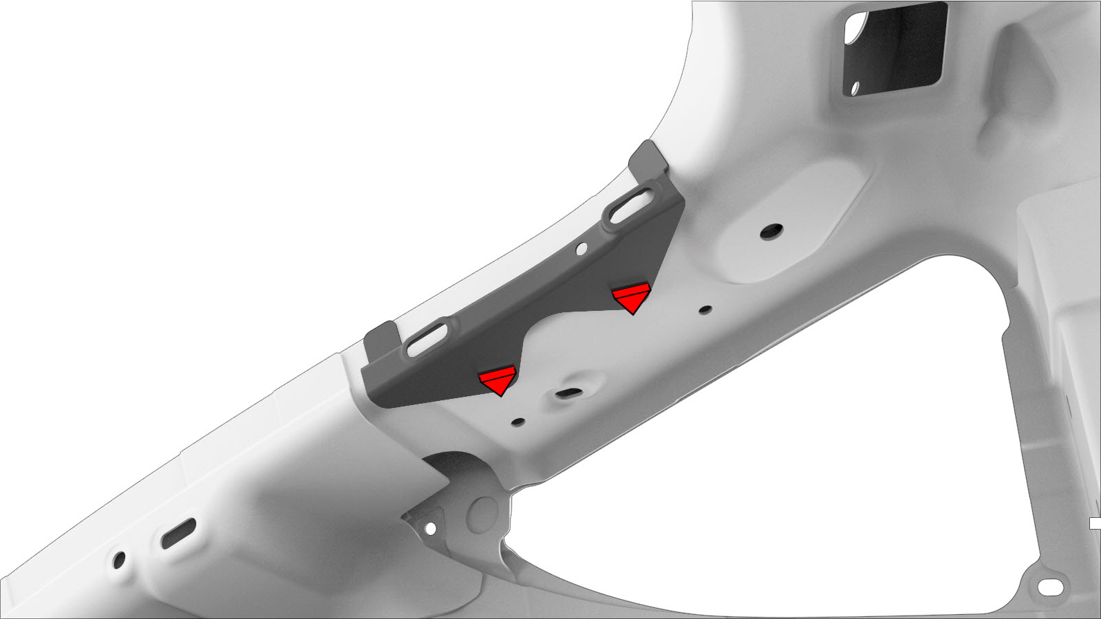 C–Pillar Upper Trim Attachment Bracket