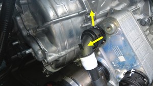 Hose - Front Drive Unit to Oil Cooler (Remove and Replace)