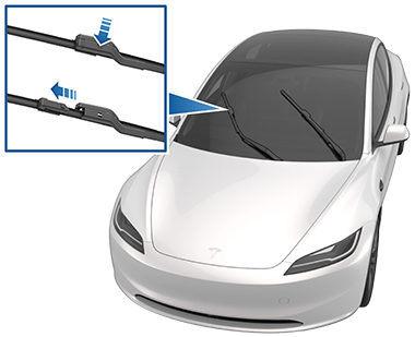 BASENOR Tesla Model Y Model 3 Balai d'essuie-glace de rechange pour  pare-brise